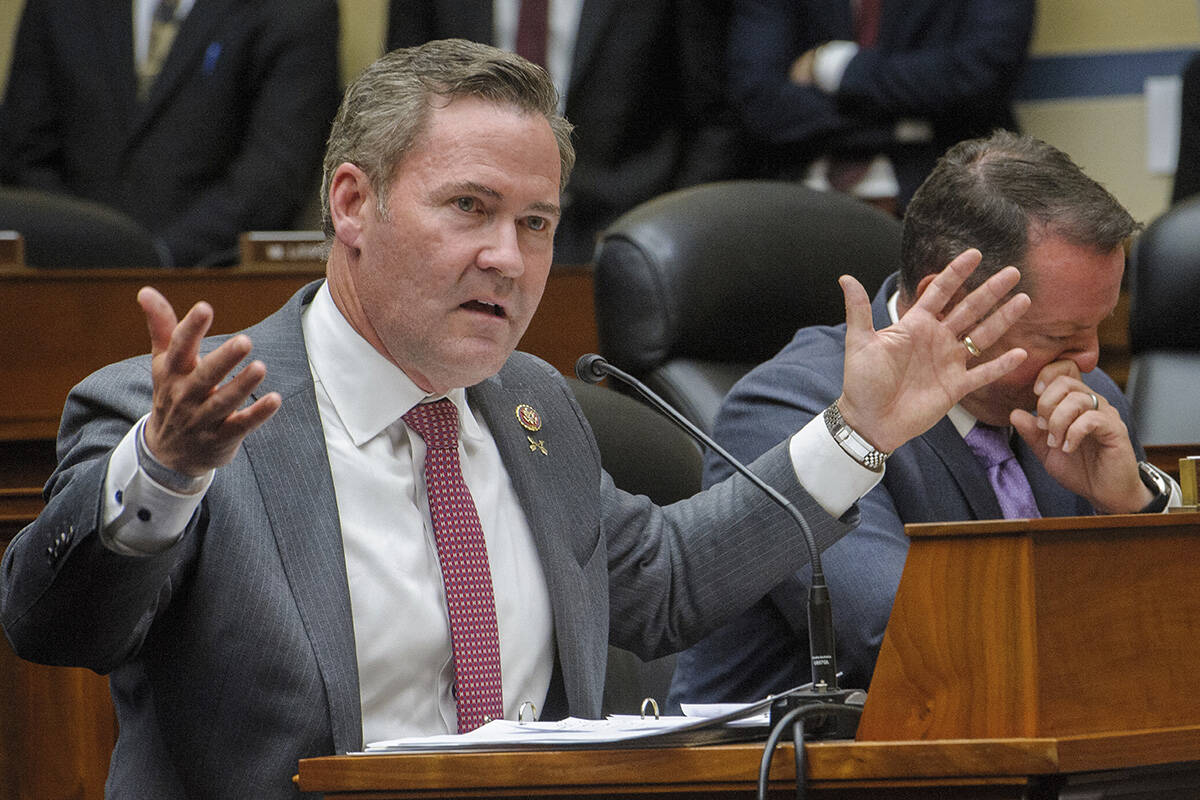 Rep. Mike Waltz, R-Fla., questions Kimberly Cheatle, Director, U.S. Secret Service, during a Ho ...