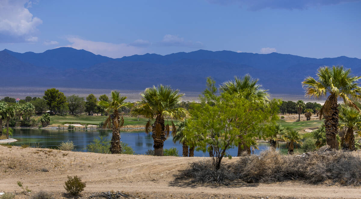 A water feature at the Primm Valley Golf Course which is currently closed and has been sold on ...