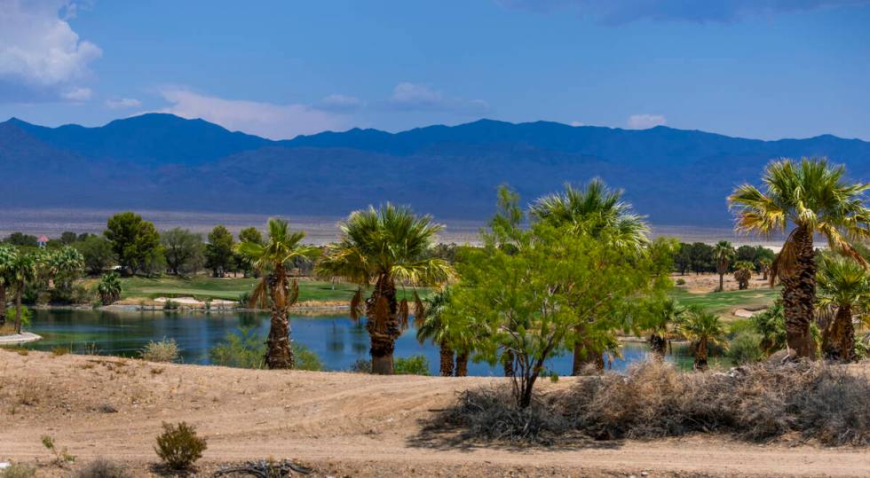 A water feature at the Primm Valley Golf Course which is currently closed and has been sold on ...