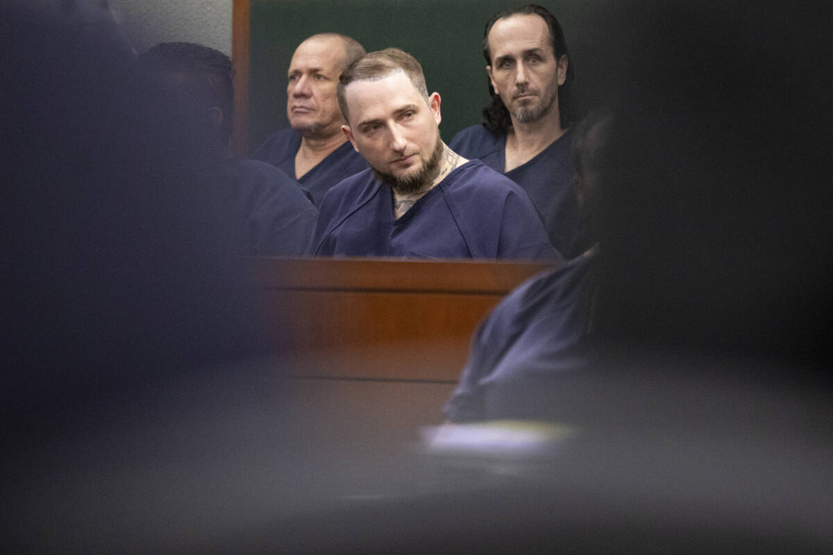 Miles Stano Jr. appears in court during a hearing at the Regional Justice Center, Thursday, Jul ...