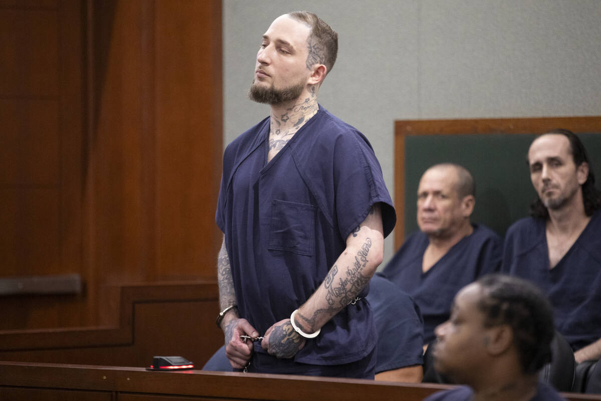 Miles Stano Jr. appears in court during a hearing at the Regional Justice Center, Thursday, Jul ...