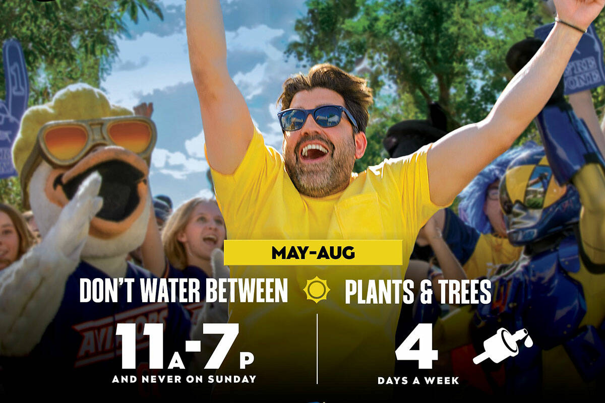 A new ad from the Southern Nevada Water Authority features Aviators mascot Spruce. (SNWA)