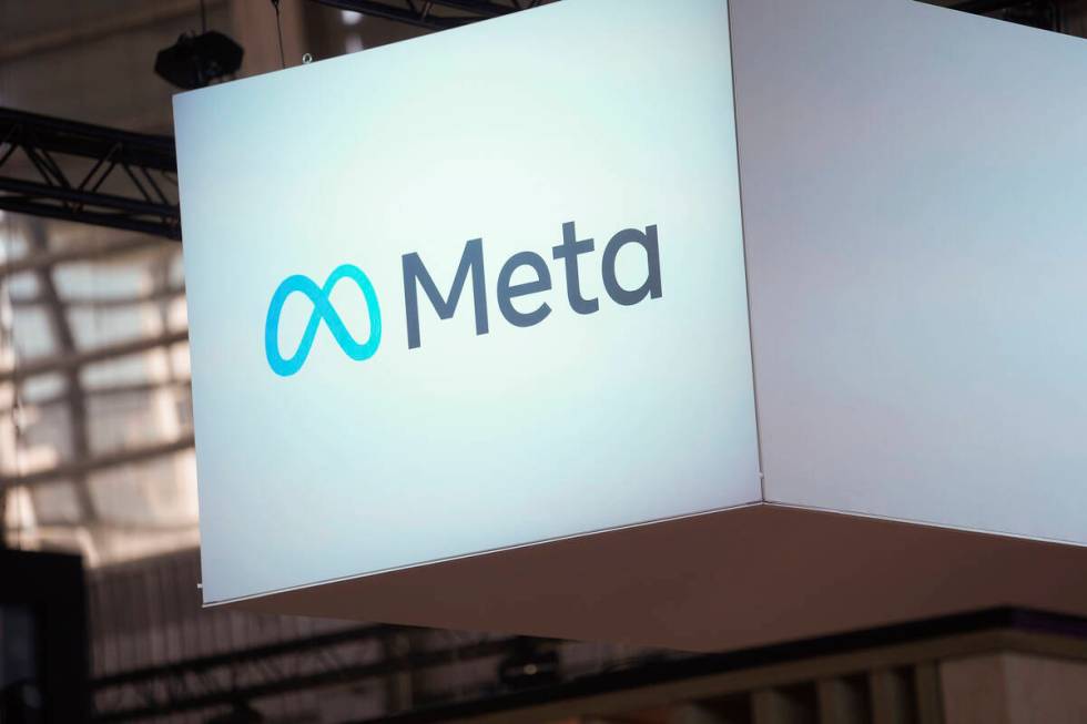 FILE - The Meta logo is seen at the Vivatech show in Paris, France, Wednesday, June 14, 2023. E ...