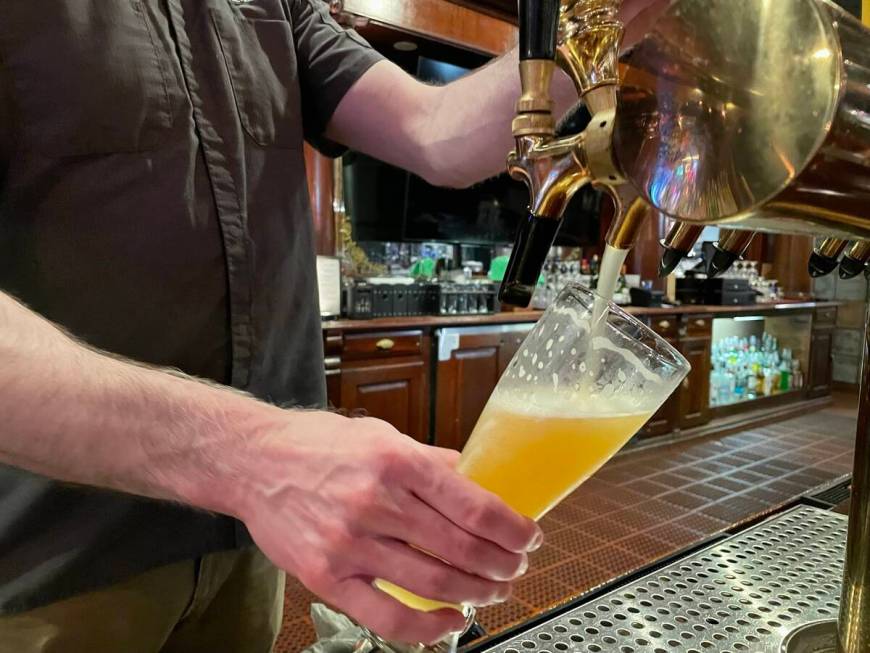 Brewmaster Casey Jacobson of Triple 7 Restaurant and Microbrewery in Main Street Station in dow ...