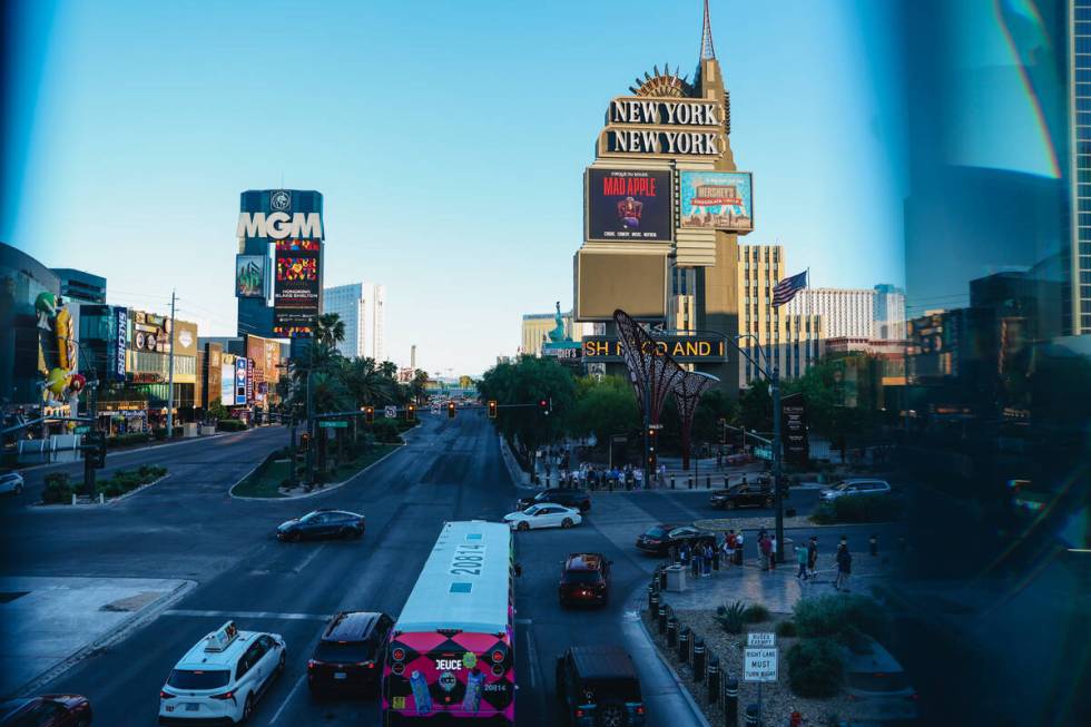 Las Vegas Boulevard is seen southbound near Park Avenue on Wednesday, May 8, 2024, in Las Vegas ...