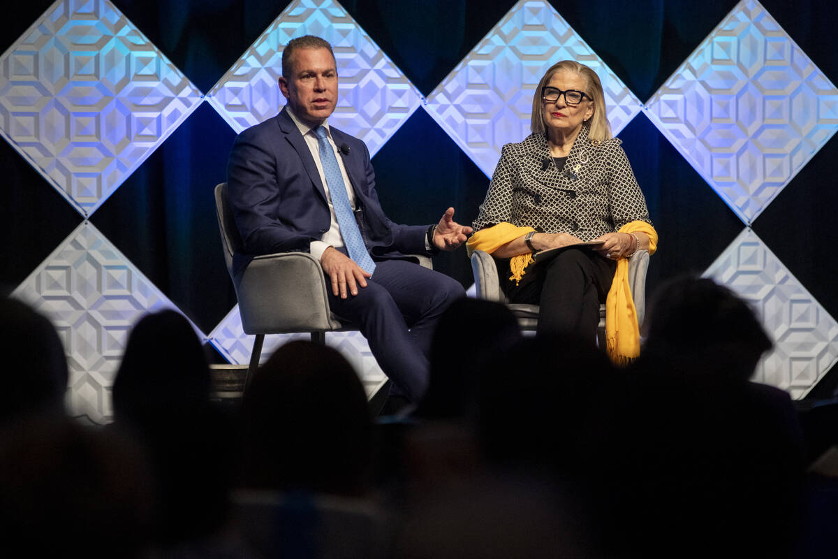 Israeli Ambassador to the United Nations Gilad Erdan, left, and National President of Hadassah ...