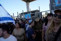 Protesters gather in support of soldiers being questioned for detainee abuse, outside of the Sd ...