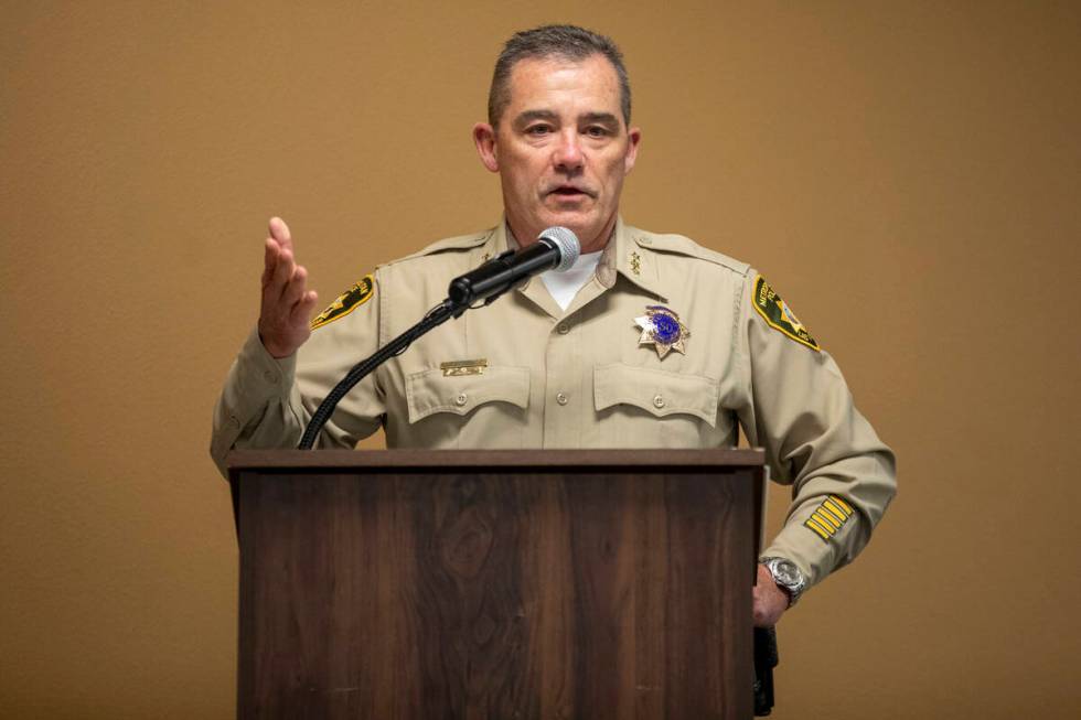 Undersheriff Andrew Walsh speaks during the Metropolitan Police Department’s commendatio ...