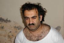 Khalid Sheikh Mohammed, the alleged Sept. 11 mastermind, is seen shortly after his capture duri ...