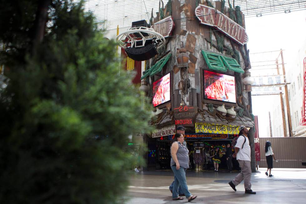 La Bayou casino at the Fremont Street Experience is seen on Thursday, April 21, 2016, in Las Ve ...