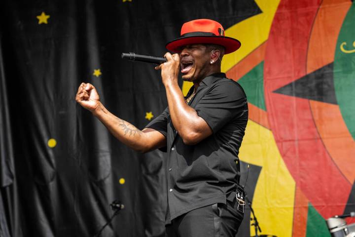 Ne-Yo performs at the 2023 New Orleans Jazz & Heritage Festival on Sunday, May 7, 2023, at the ...