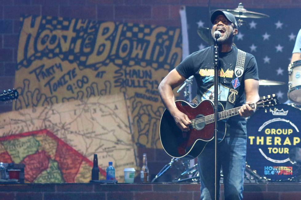 Darius Rucker of Hootie & the Blowfish performs at Madison Square Garden on Saturday, Aug. ...