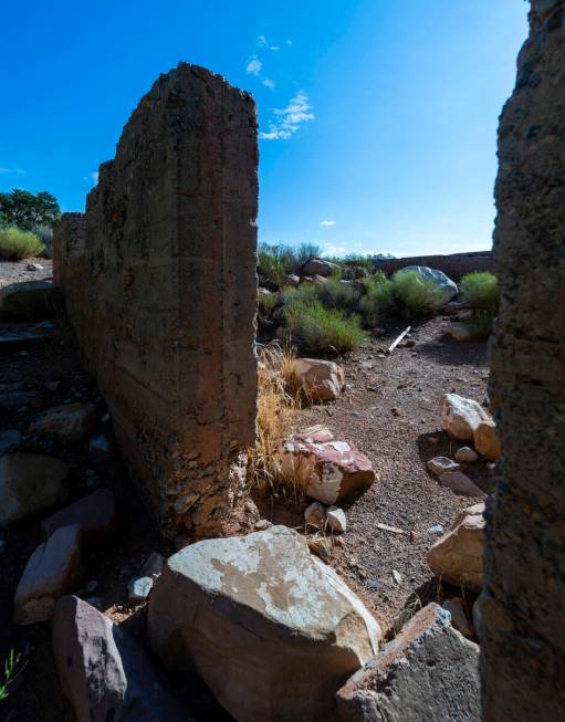 The foundation remains about the former Horace Wilson homestead off the Pine Creek Trail in the ...