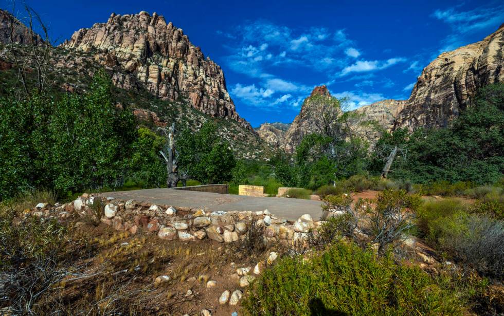 The foundation remains at the former Horace Wilson homestead off the Pine Creek Trail in the Re ...