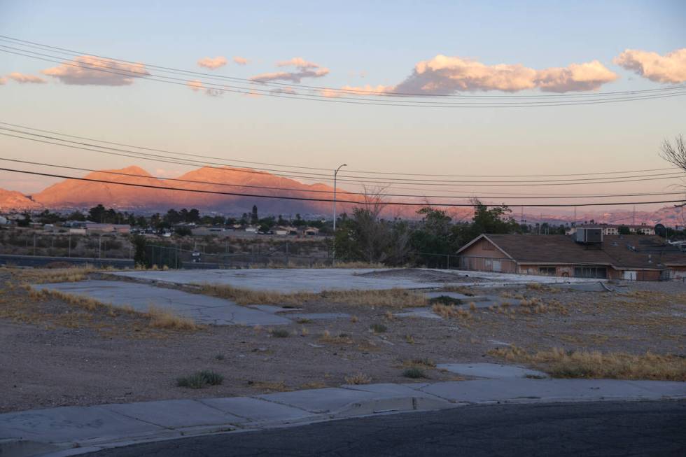 The remnants of a home in the Windsor Park neighborhood in North Las Vegas, Monday, Aug. 19, 20 ...