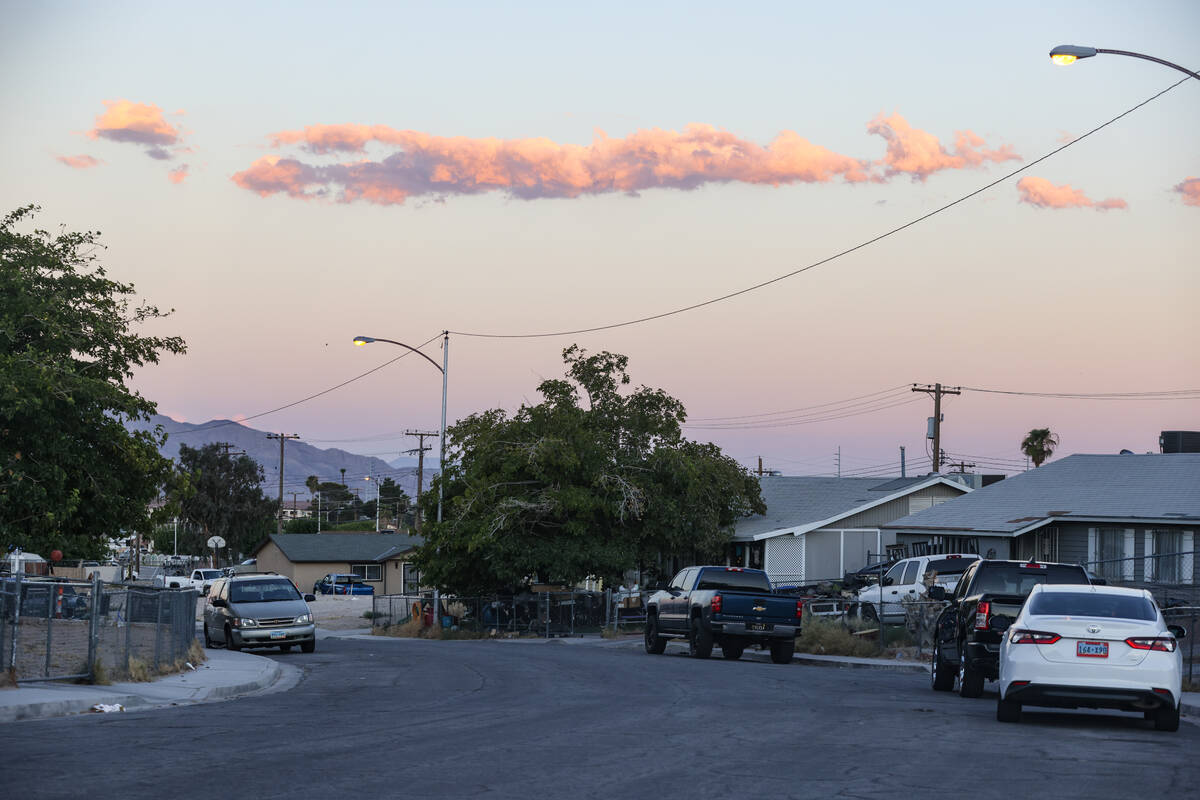 The Windsor Park neighborhood in North Las Vegas, Monday, Aug. 19, 2024. A developer landed a g ...