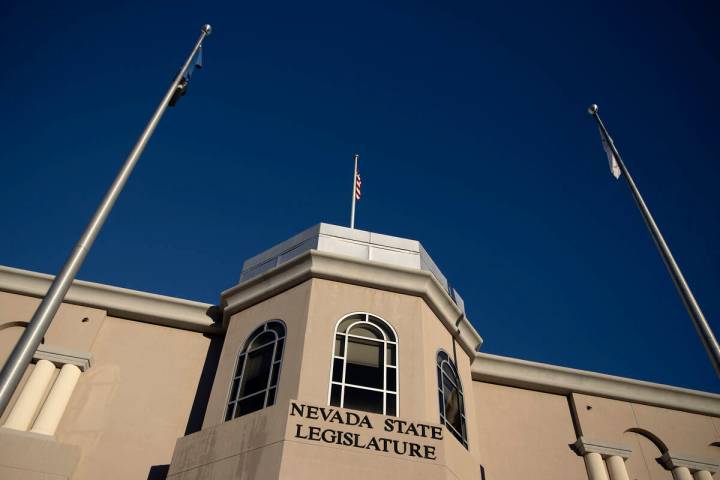 The Nevada Legislature building during the 82nd Session of the Legislature on Feb. 8, 2023, in ...