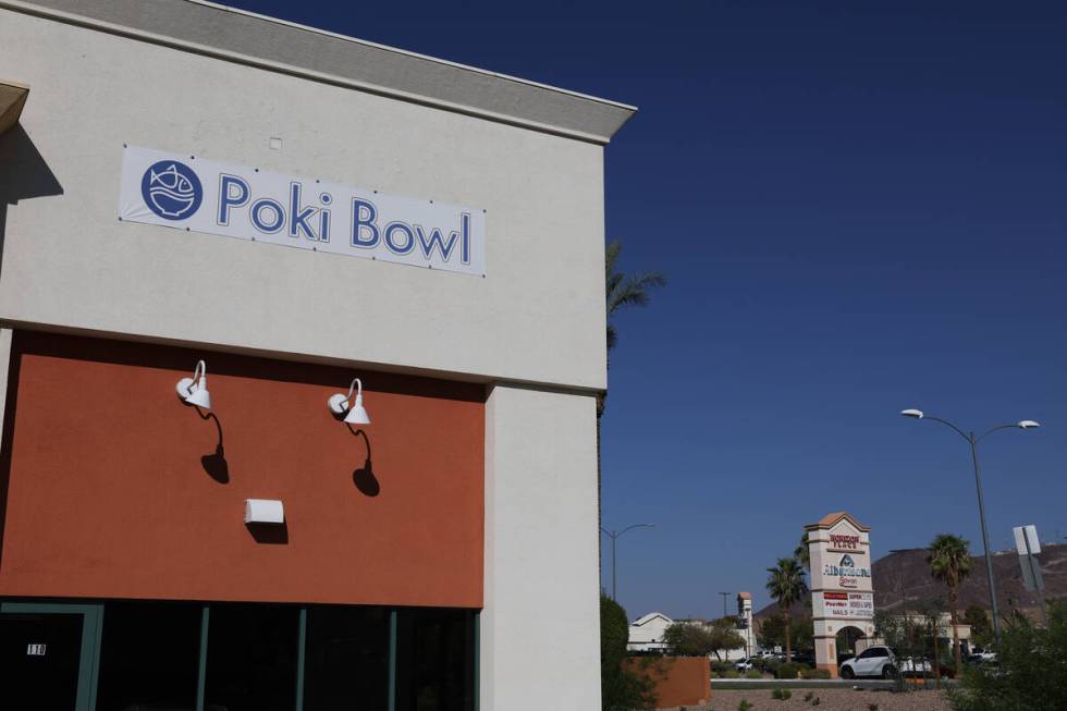 The Poki Bowl restaurant on Tuesday, July 30, 2024, in Henderson. The franchise, which originat ...