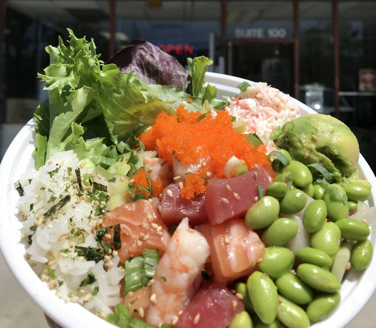 A build-your-own bowl from Poki Bowl, set to open Aug. 3, 2024, in Henderson. (Poki Bowl)