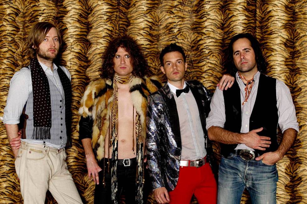 Members of the Las Vegas based band The Killers is shown in this photo courtesy of The Killers. ...