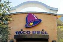 A Taco Bell location is seen in Las Vegas. (L.E. Baskow/Las Vegas Review-Journal) @Left_Eye_Images