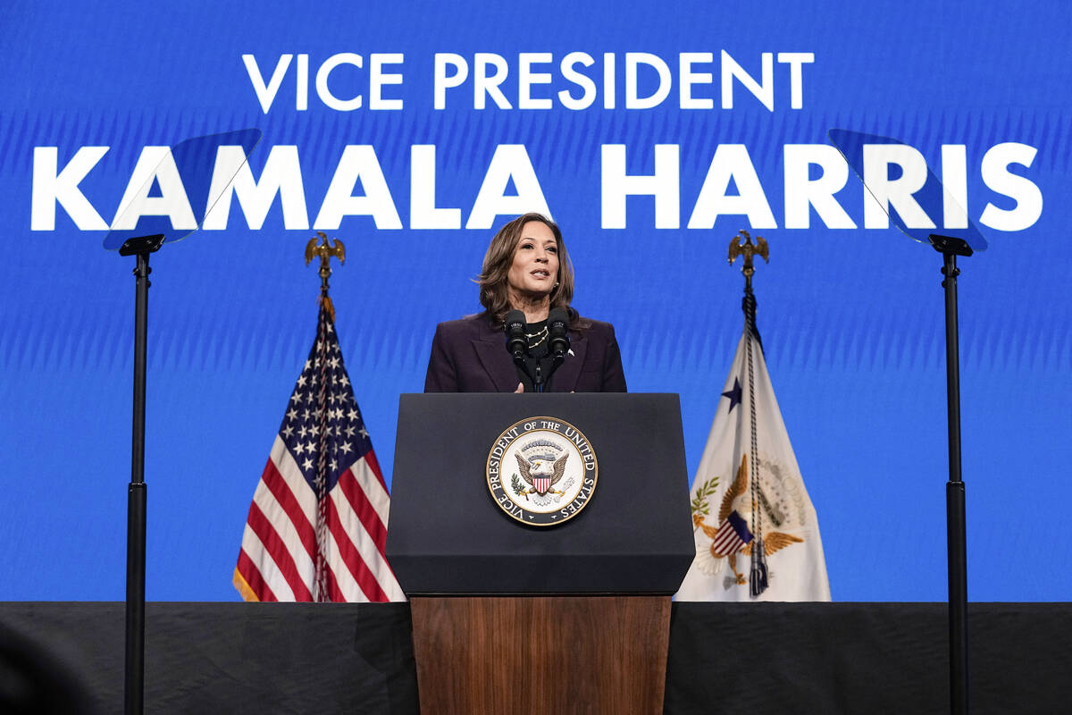 Vice President Kamala Harris speaks during the American Federation of Teachers' 88th national c ...