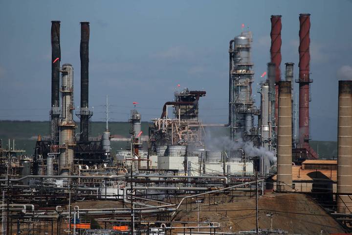 A Chevron refinery on March 3, 2015, in Richmond, California. (Justin Sullivan/Getty Images/TNS)