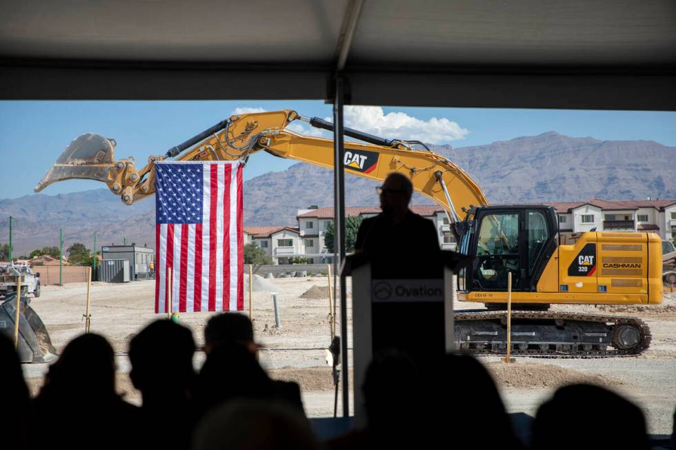 Chairman and Founder of Ovation Development Corporation Alan Molasky speaks in front of the beg ...