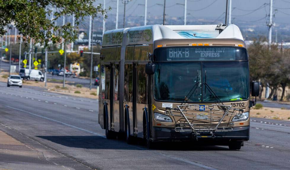 The Reimagine Boulder Highway project will feature designated bus lanes, adjacent bicycle track ...