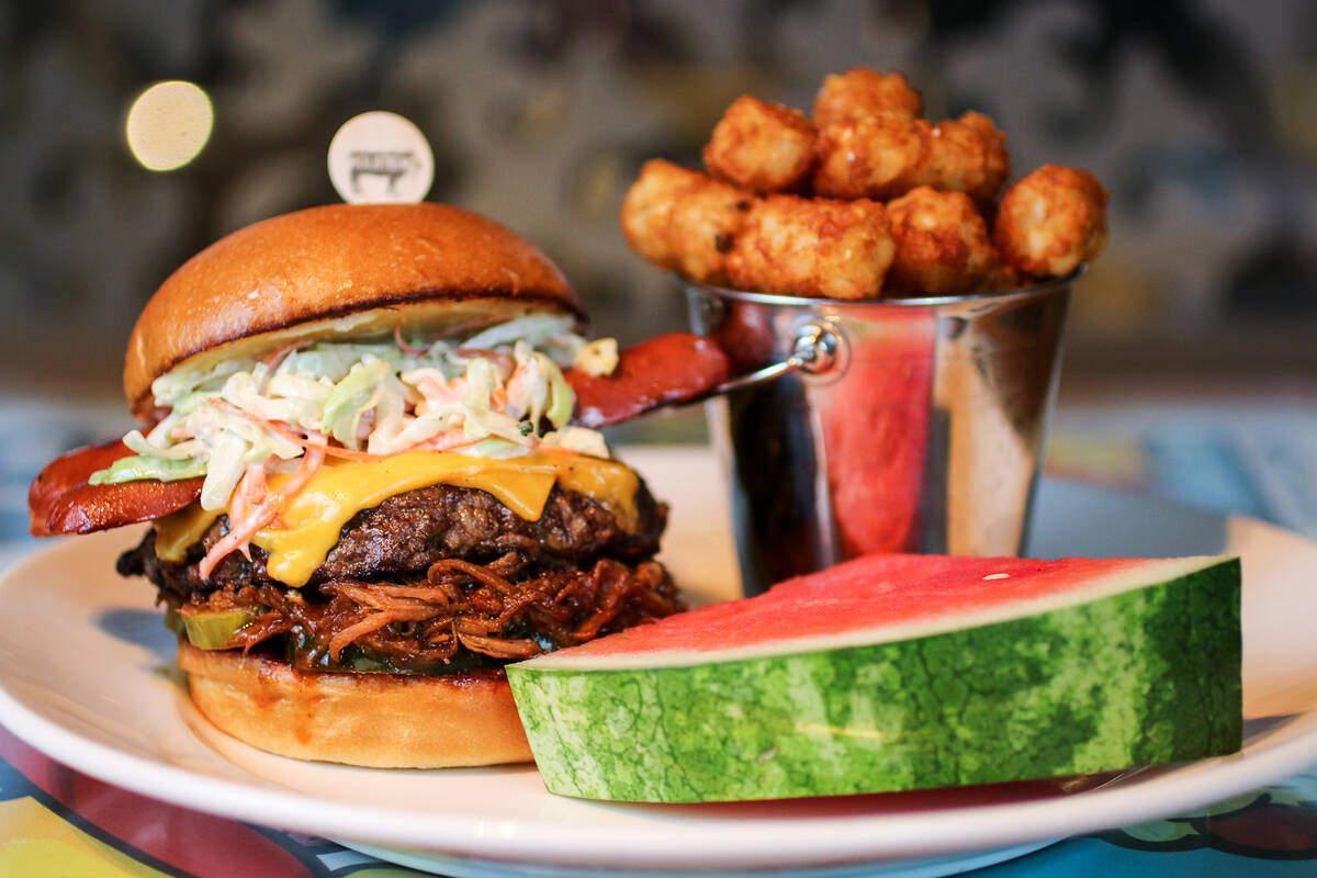 A Backyard Burger from Holsteins Shakes and Buns in The Cosmopolitan of Las Vegas, which closed ...