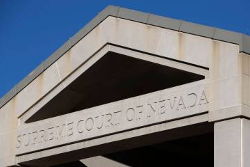 File - The Supreme Court of Nevada on Wednesday, Feb. 8, 2023, in Carson City. (Ellen Schmidt/L ...