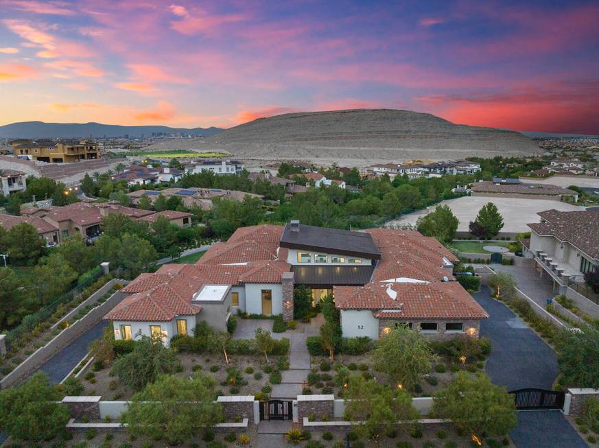 Derek Carr’s estate on Olympia Canyon Way. (Edgar Lara, DronePixel)