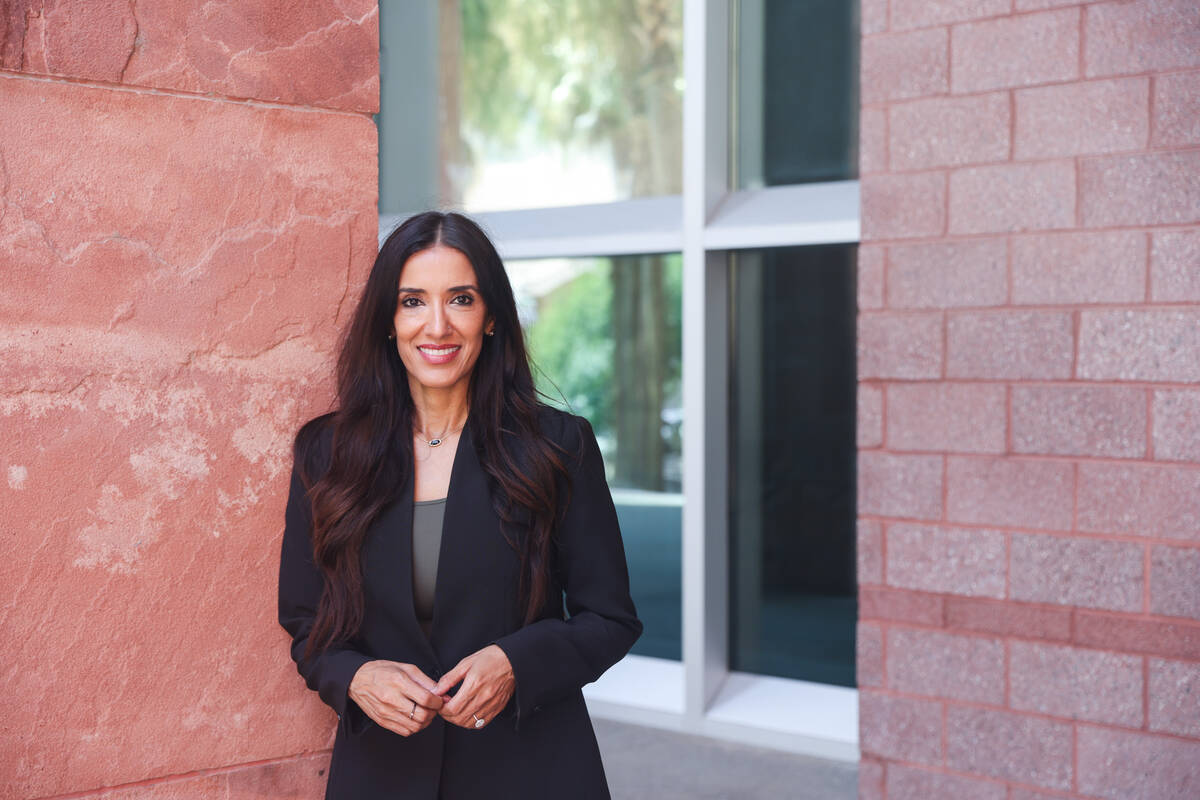 Newly appointed District Court Judge Tina Talim poses for a portrait outside of the Regional Ju ...