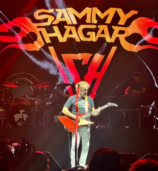 Sammy Hagar performs on the "Best Of All Worlds" tour at MGM Grand Garden on Friday, Aug. 9, 20 ...