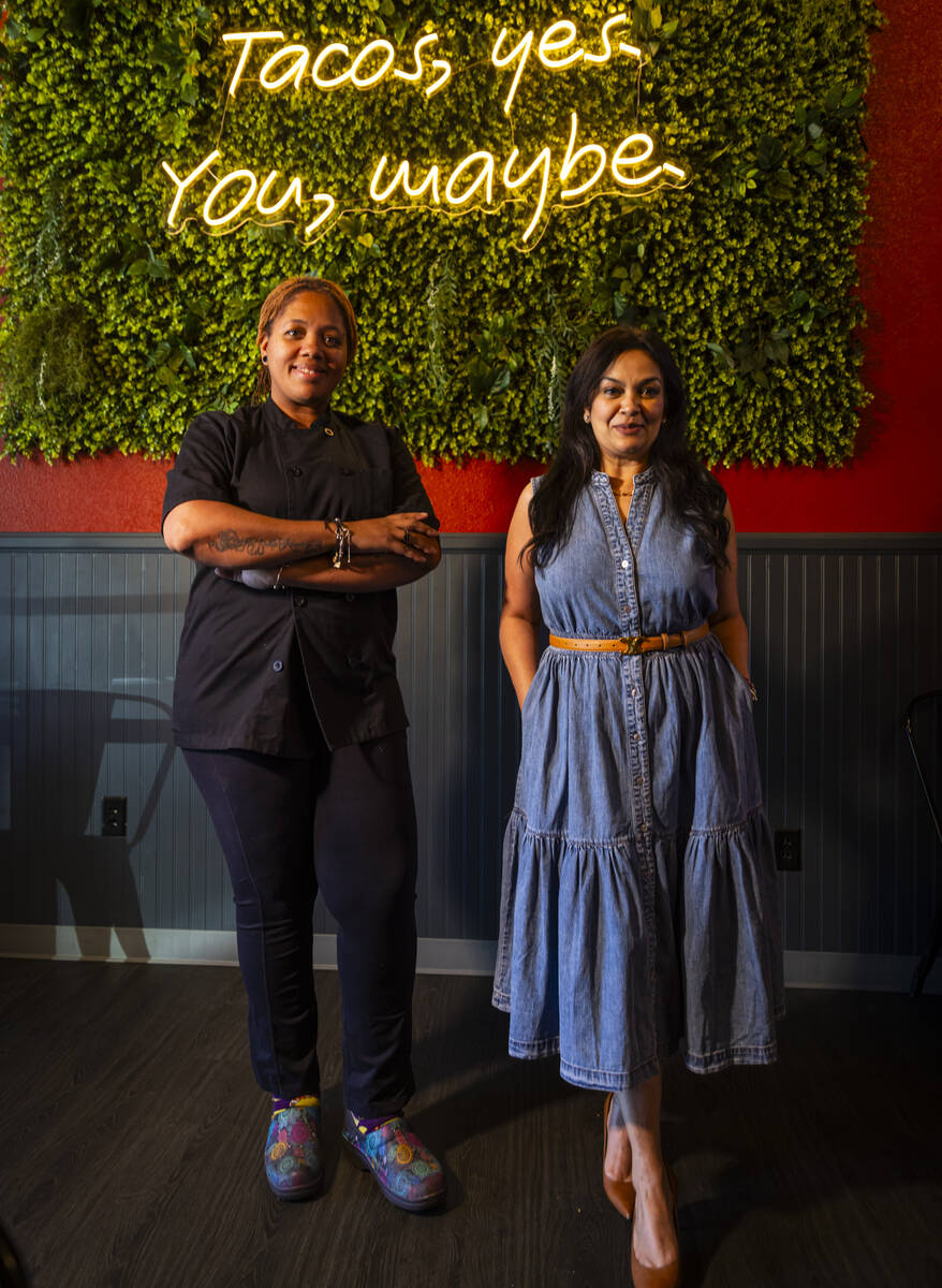 Nichole Drummond, chef and general manager at International Taco Co., poses for a portrait with ...