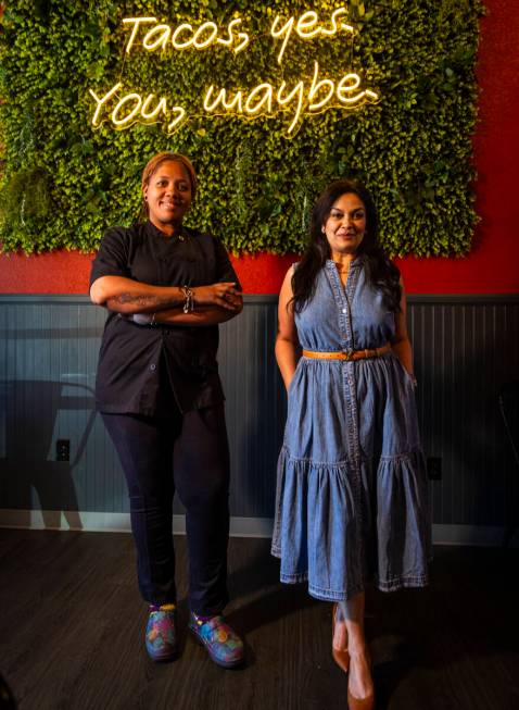 Nichole Drummond, chef and general manager at International Taco Co., poses for a portrait with ...