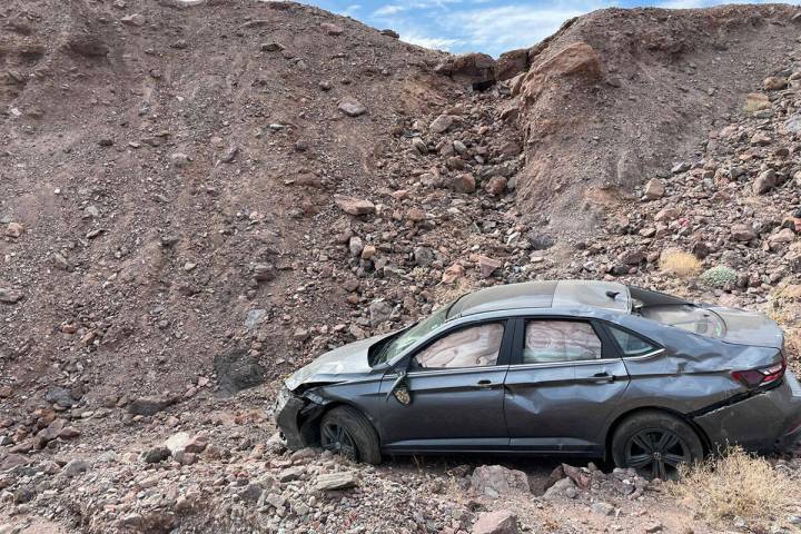 Peter Hayes Robino's vehicle is seen below the Natural Bridge parking lot on Aug. 1, 2024. (Nat ...