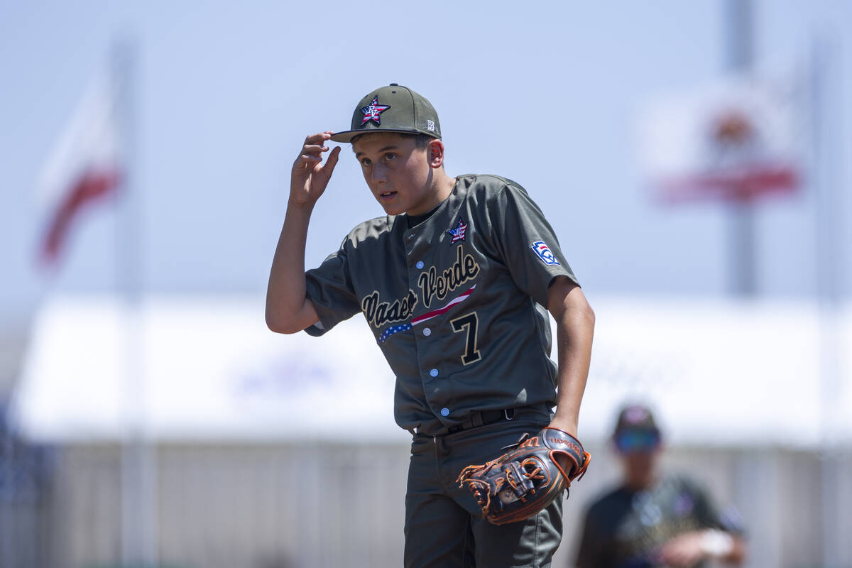 Nevada pitcher Wyatt Erickson (7) on his way to a no-hitter against Utah during the third innin ...