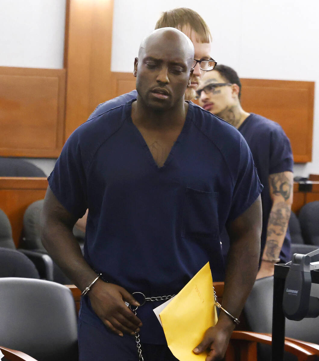 Former NFL player Cierre Wood, who along with his girlfriend, is charged with first-degree murd ...