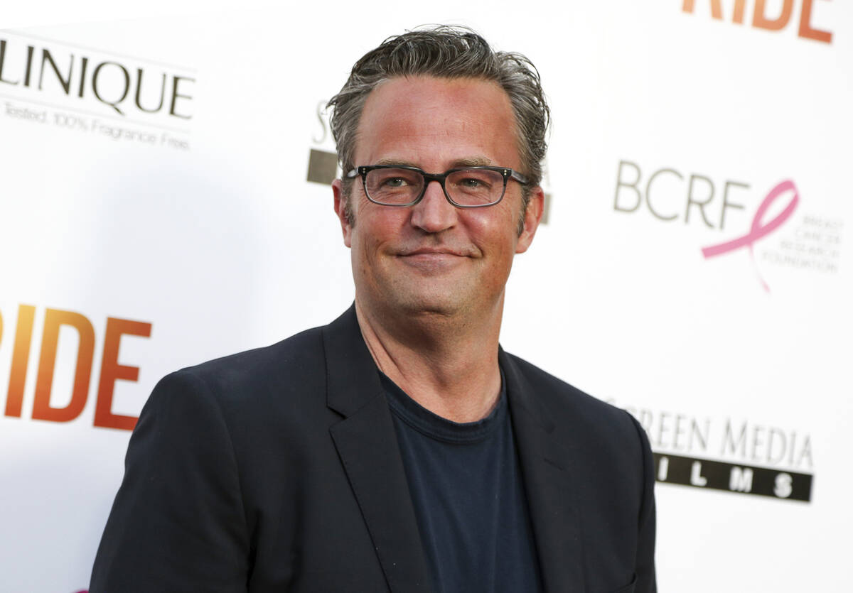 Matthew Perry appears at the premiere of "Ride" in Los Angeles on April 28, 2015. (Photo by Ric ...