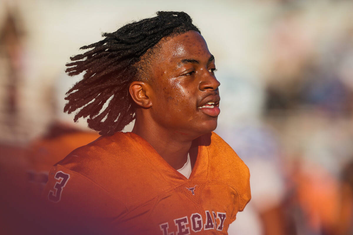 Legacy linebacker/halfback Caden Bridgewater is seen during a football game between Legacy and ...