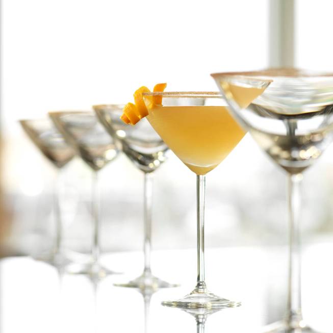 A Cable Car cocktail is being prepared by celebrated mixologist Tony Abou-Ganim at his appearan ...