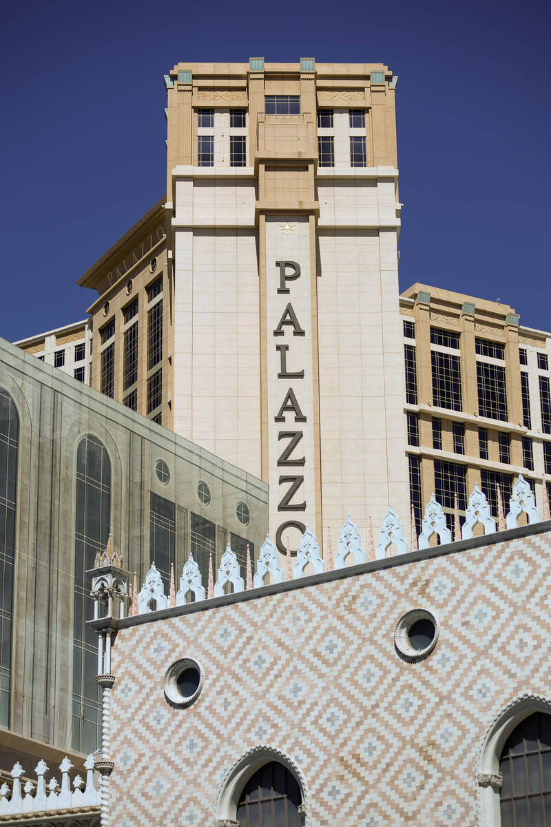 Palazzo on Tuesday, Aug. 20, 2024, on the Las Vegas Strip. (Ellen Schmidt/Las Vegas Review-Journal)