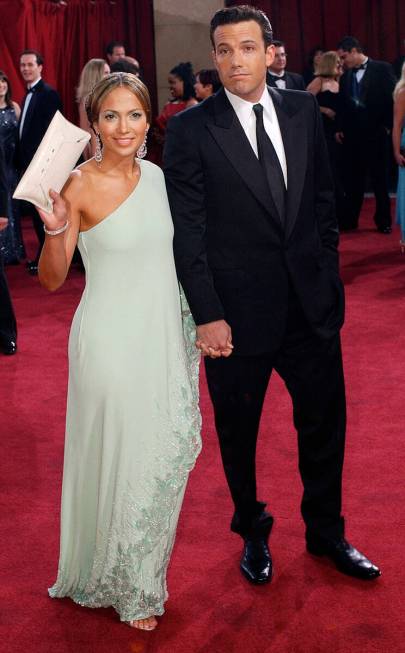 Actors Jennifer Lopez and Ben Affleck arrive for the 75th annual Academy Awards in Los Angeles ...