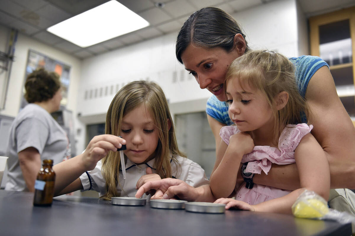 A general view of activities at the annual open house at the Desert Research Institute on May 4 ...