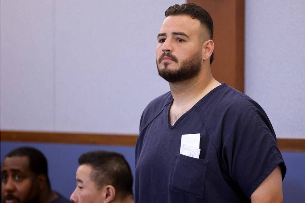 Eddi Moreno appears in court at the Regional Justice Center in Las Vegas Thursday, May 16, 2024 ...