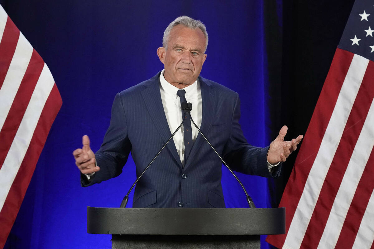 Independent presidential candidate Robert F. Kennedy Jr. announces he is suspending his preside ...