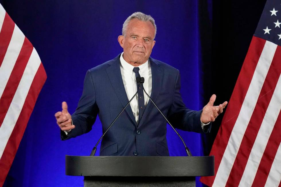 Independent presidential candidate Robert F. Kennedy Jr. announces he is suspending his preside ...