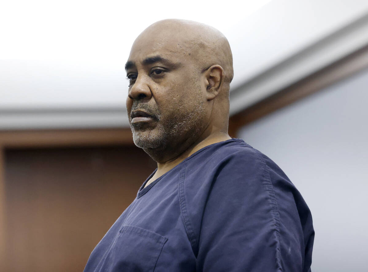 Duane “Keffe D” Davis, who is accused of orchestrating the 1996 slaying of Tupac Shakur, ap ...