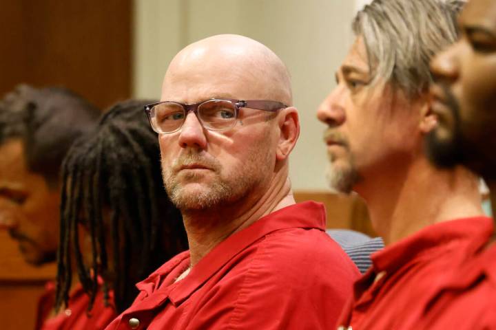 Ricky Lee Trader, center, a suspect in connection with a cold-case homicide that occurred in 20 ...